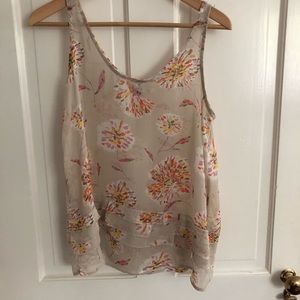 Flower tank top